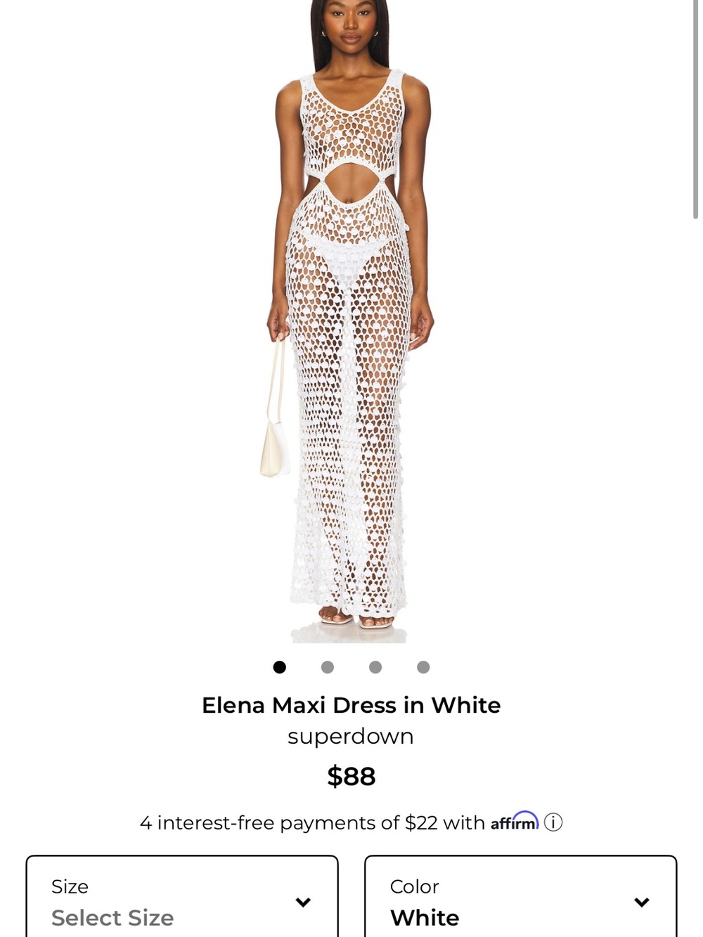superdown Elena Maxi Dress in White revolve